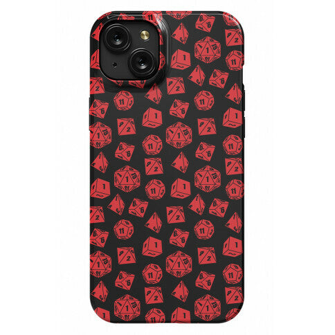 RPG Dice Pattern Phone Case