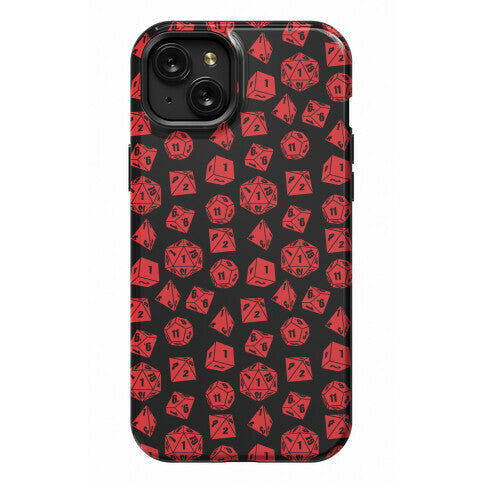 RPG Dice Pattern Phone Case