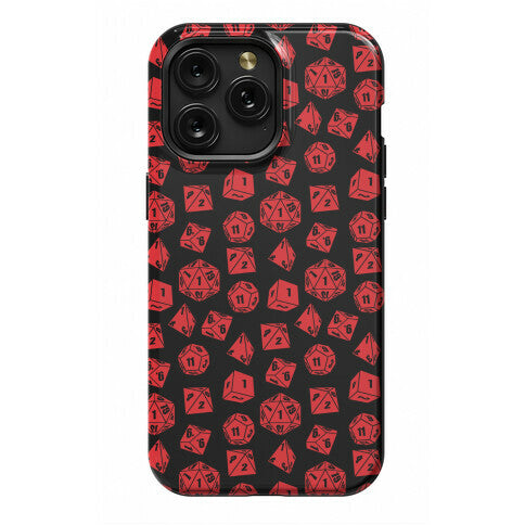 RPG Dice Pattern Phone Case