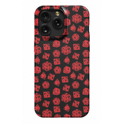 RPG Dice Pattern Phone Case