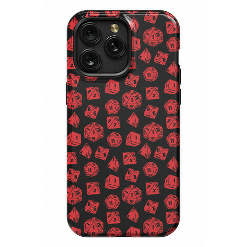 RPG Dice Pattern Phone Case