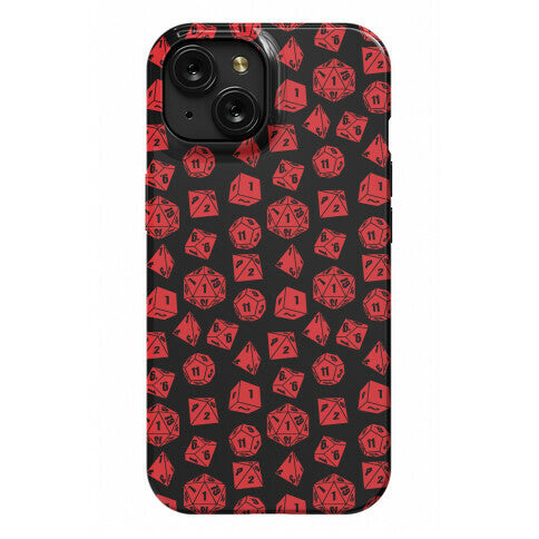 RPG Dice Pattern Phone Case