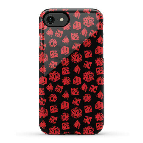 RPG Dice Pattern Phone Case