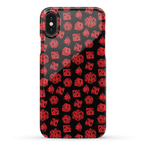 RPG Dice Pattern Phone Case