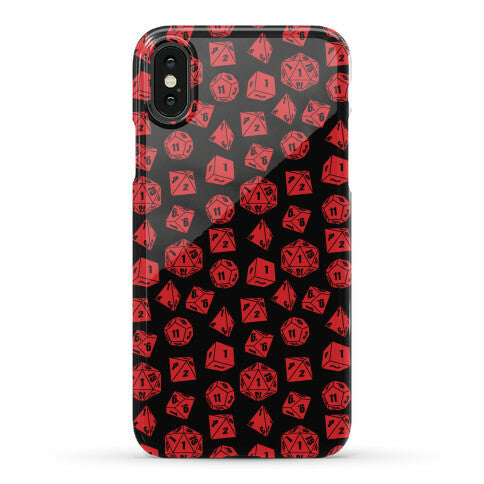 RPG Dice Pattern Phone Case