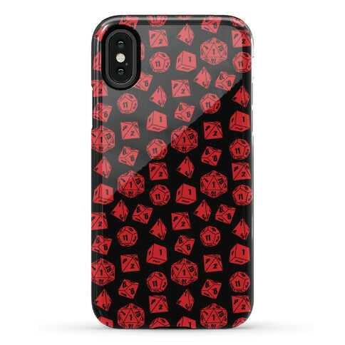 RPG Dice Pattern Phone Case