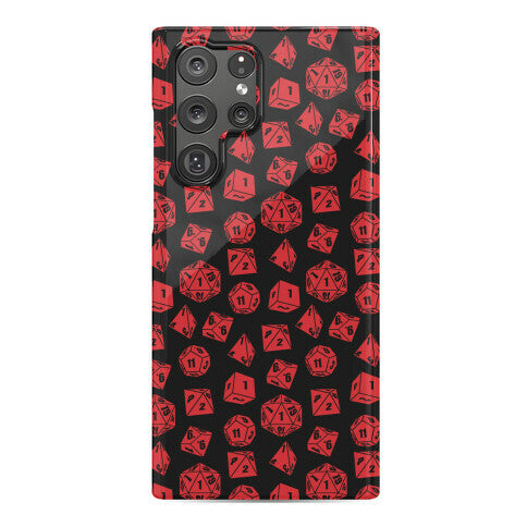 RPG Dice Pattern Phone Case