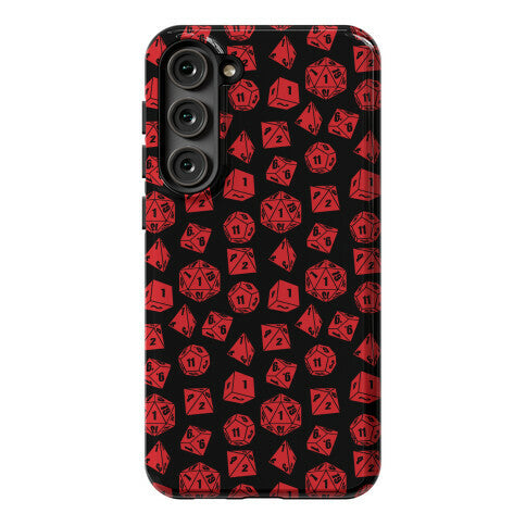 RPG Dice Pattern Phone Case