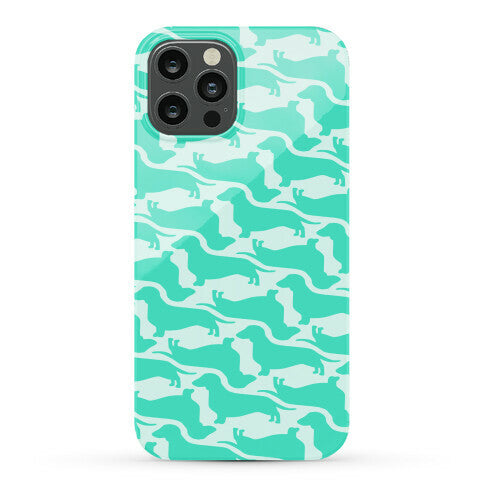 Wiener Dog Pattern Phone Case