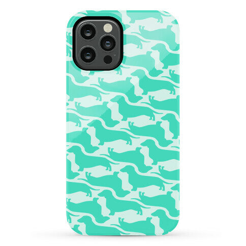 Wiener Dog Pattern Phone Case