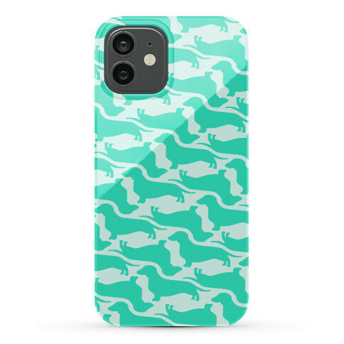 Wiener Dog Pattern Phone Case