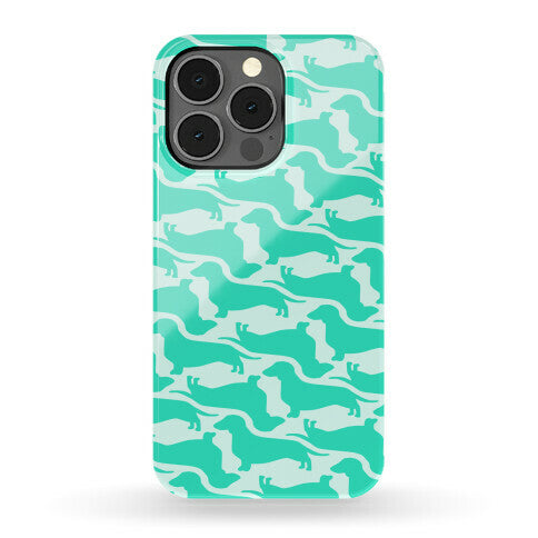 Wiener Dog Pattern Phone Case