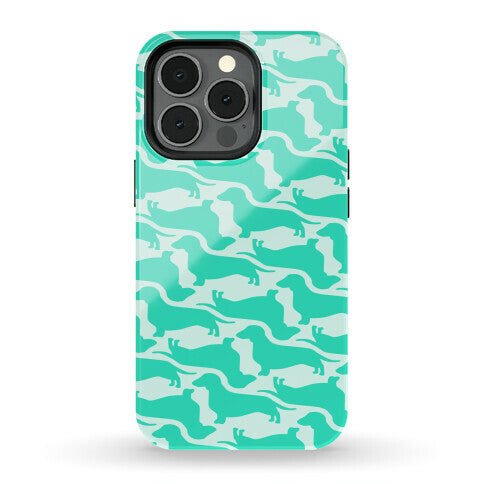 Wiener Dog Pattern Phone Case