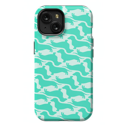 Wiener Dog Pattern Phone Case