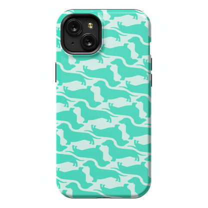 Wiener Dog Pattern Phone Case