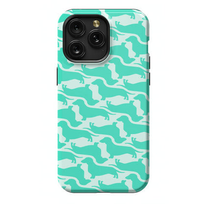 Wiener Dog Pattern Phone Case