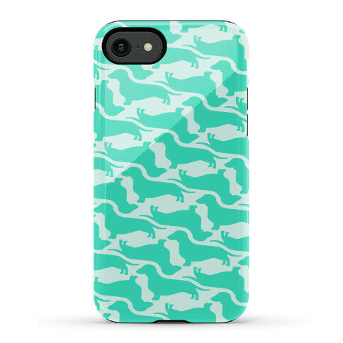 Wiener Dog Pattern Phone Case