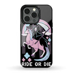 Ride or Die - Grim Reaper and Unicorn Phone Case