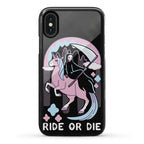Ride or Die - Grim Reaper and Unicorn Phone Case