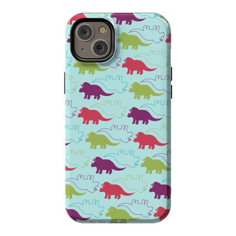 Triceratops Dino Pattern Phone Case