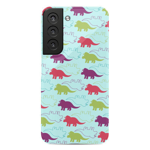 Triceratops Dino Pattern Phone Case