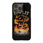 It's Lit Bonfire Phone Case