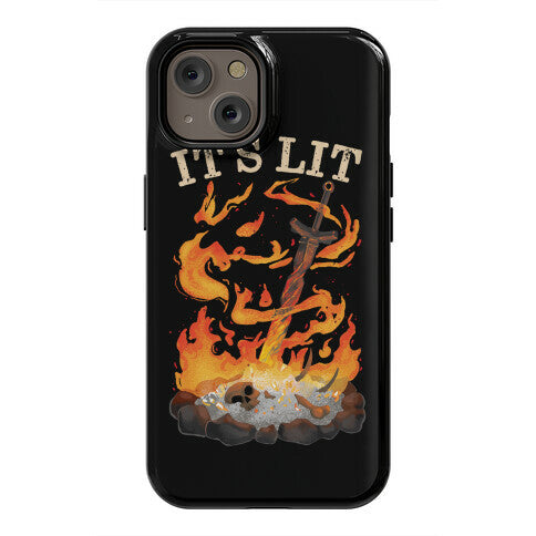 It's Lit Bonfire Phone Case