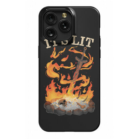 It's Lit Bonfire Phone Case