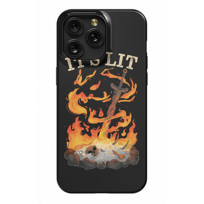 It's Lit Bonfire Phone Case