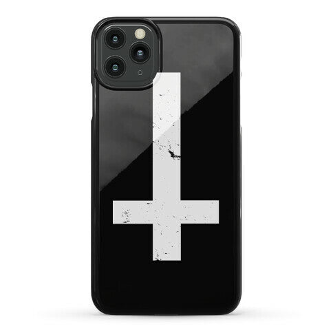 Upside Down Cross Phone Case