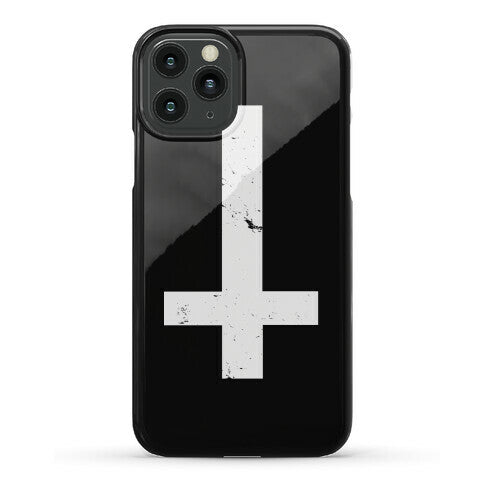 Upside Down Cross Phone Case