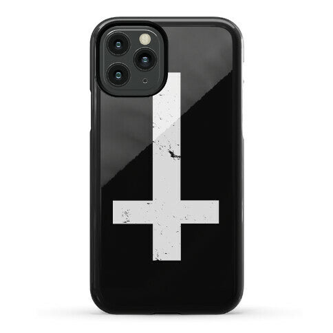 Upside Down Cross Phone Case