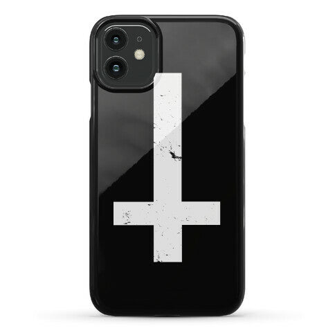 Upside Down Cross Phone Case