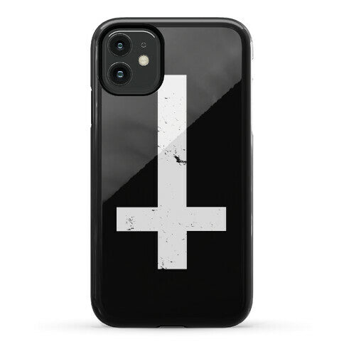 Upside Down Cross Phone Case