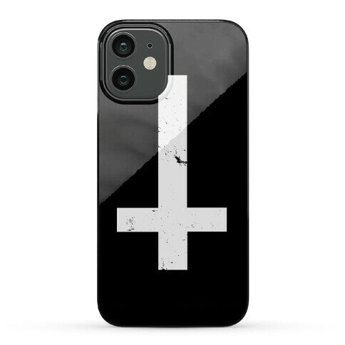 Upside Down Cross Phone Case