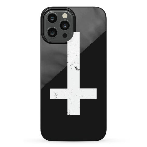 Upside Down Cross Phone Case