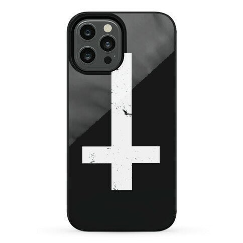 Upside Down Cross Phone Case