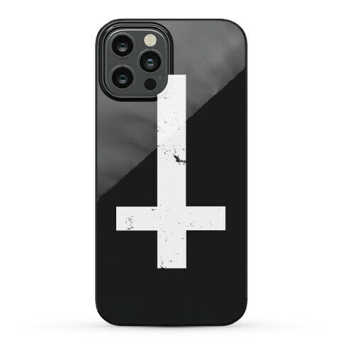 Upside Down Cross Phone Case