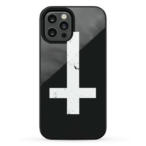 Upside Down Cross Phone Case