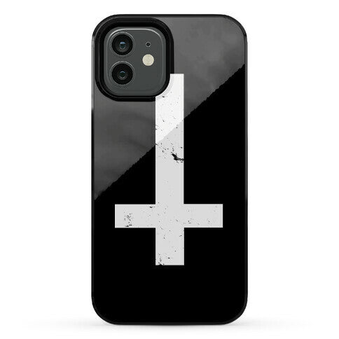 Upside Down Cross Phone Case