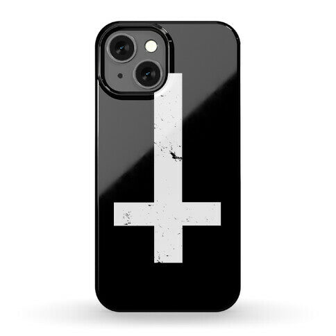 Upside Down Cross Phone Case