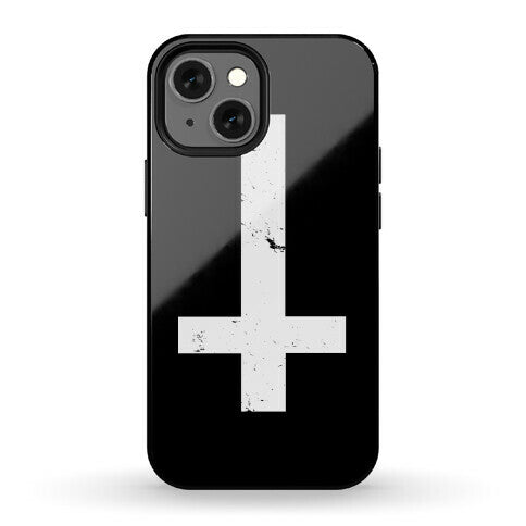 Upside Down Cross Phone Case