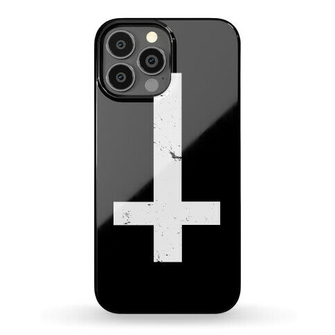 Upside Down Cross Phone Case