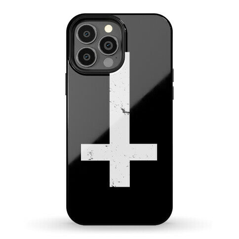 Upside Down Cross Phone Case