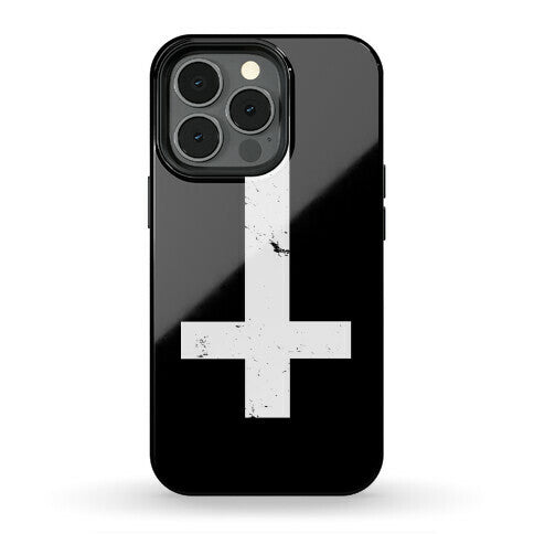 Upside Down Cross Phone Case