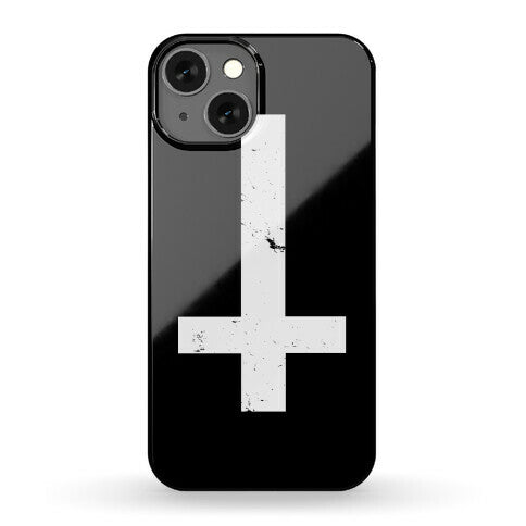 Upside Down Cross Phone Case