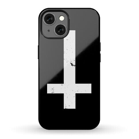 Upside Down Cross Phone Case