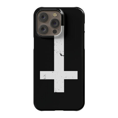 Upside Down Cross Phone Case