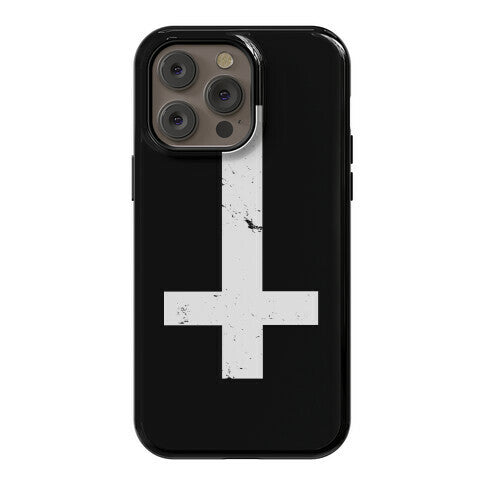 Upside Down Cross Phone Case