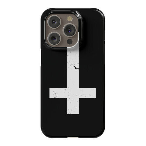 Upside Down Cross Phone Case